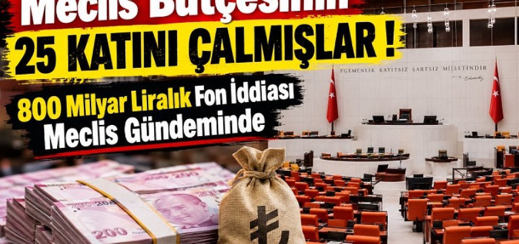 “Meclis Bütçesinin 25 Katını Çalmışlar!” 800 Milyar Liralık Fon İddiası Meclis Gündeminde