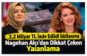 2,2 Milyar TL İade Edildi İddiasına Nagehan Alçı’dan...
