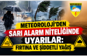 Meteoroloji’den Sarı Alarm Niteliğinde Uyarılar:...