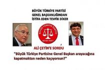 Büyük Türkiye Partisi Genel Başkanlığından istifa eden Diker, Çetin'e sordu " Partiyi neden kapatmıyorsun?"