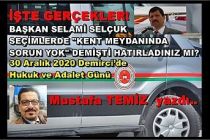 30 Aralık 2020 Demirci’de Hukuk ve Adalet Günü