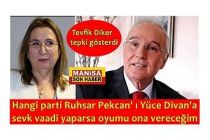Manisalı eski milletvekili Tevfik Diker tepki gösterdi " Ruhsar Pekcan'ın yüce divanda yargılanması için gereğini yapacağız diye vaat eden partiye oyumu vereceğim"