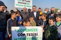 Caferbeyli Köylüleri ve Çocuklar İsyanda “Çöp Transfer Tesisi İstemiyoruz"