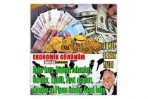 EKONOMİK GÖRÜNÜM /  Dolar kuru, Büyüme rakamları, Ücretler, İşsizlik, Fiyat artışları, Maaşlar ve Piyasa üzerine Genel bakış / AHMET ORHAN YAZDI
