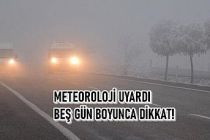 Meteoroloji Genel Müdürlüğü Uyardı! 5 Gün Boyunca Dikkat