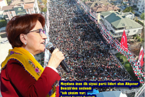 Meydana inen ilk siyasi parti lideri olan Akşener Denizli'den seslendi "tek çözüm var; Seçim! Seçim! Seçim!"