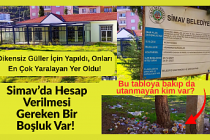 Simav’da Hesap Verilmesi Gereken Bir Boşluk Var! Bu tabloya bakıp da utanmayan kim var?