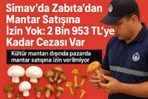 Simav’da Zabıta’dan Mantar Satışına Sıkı Denetim: Kültür Mantarı Dışındaki Satışlara 2 Bin 953 TL Ceza