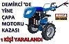 Demirci'de çapa motoru kazası