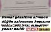 Düğünümüz iptal olmuştur yazısı asıldı