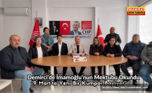 Demirci’de İmamoğlu’nun Mektubu Okundu: “9 Mart’ta Yeni Bir Kumpas Başlıyor”