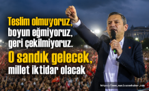 CHP lideri Özel: CHP’yi üçüncü kez açacağız”