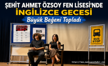 Şehit Ahmet Özsoy Fen Lisesi’nde İngilizce Gecesi Büyük Beğeni Topladı