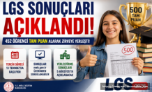 LGS Sonuçları Açıklandı! 452 Öğrenci Tam Puan Alarak Zirveye Yerleşti