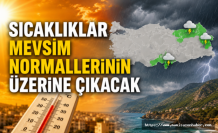Sıcaklıklar Mevsim Normallerinin Üzerine Çıkacak