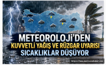 Meteoroloji’den kuvvetli yağış ve rüzgar uyarısı: Sıcaklıklar düşüyor