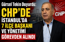 Gürsel Tekin Duyurdu: CHP'de İstanbul'da 7 İlçe Başkanı ve Yönetimi Görevden Alındı