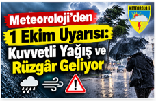Meteoroloji’den 1 Ekim Uyarısı: Kuvvetli Yağış ve Rüzgâr Geliyor