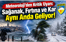 Meteoroloji’den Kritik Uyarı: Sağanak, Fırtına ve Kar Aynı Anda Geliyor!