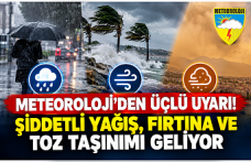 Meteoroloji’den Üçlü Uyarı! Şiddetli Yağış, Fırtına ve Toz Taşınımı Geliyor