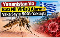 Yunanistan’da Batı Nil Virüsü Alarmı: Vaka Sayısı 500’e Yaklaştı