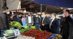 Başkan Akın ve Milletvekili Başevirgen Yeni Haftaya Pazar yerinde Halkla Buluşarak Başladı