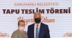 Başkan Bilgin, "Cengiz Topel Mahallemize Hayırlı Olsun" Saruhanlı'da Bin 500 Hak Sahibine Tapuları Törenle Teslim Edildi