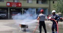 Yangında ilk müdahale için hazırlıklar gözden geçirildi
