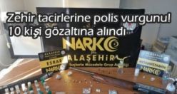 Zehir tacirlerine polis vurgunu! 10 kişi gözaltına alındı