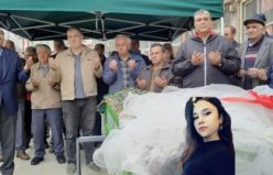 Emniyet Müdürlüğünün üst katındaki lojmanda silahla yaralanarak can veren Yeşim'in cenazesinde gözyaşları sel oldu