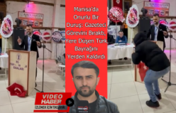 Manisa’da Onurlu Bir Duruş: Gazeteci Görevini Bıraktı, Türk Bayrağını Yerden Kaldırdı