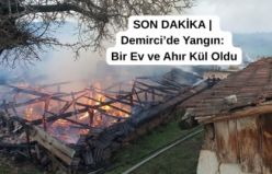SON DAKİKA | Demirci’de Yangın: Bir Ev ve Ahır Kül Oldu