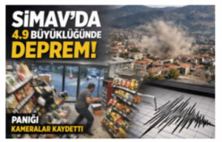 Kütahya Simav’da 4.9 Büyüklüğünde Deprem: Sarsıntı Kameralara Yansıdı