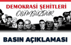 Demokrasi Şehitleri anıldı CHP'li Kuru "kalleş saldırılarınızdan korkmuyoruz"