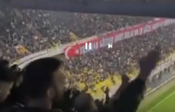 Fenerbahçe taraftarı statta slogan attı : Hükümet istifa