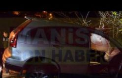 Demirci-Simav Çevre Yolu trafik kazası 1 kişi yaralandı