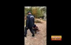 Jandarma her derde deva! Yavru köpek isteyen yaşlı kadının isteği hemen yerine getirildi