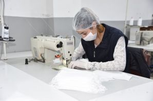 Büyükşehir Maske Üretimine Başladı