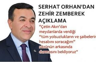 Serhat Orhan'dan zehir zemberek açıklama