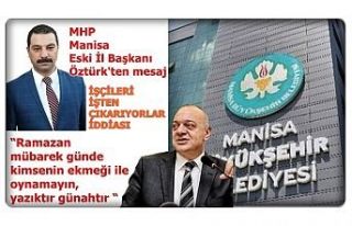 MHP Manisa İl eski Başkanı Öztürk'ten sert...