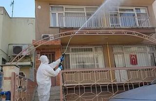 Karantina kararı geldi, dezenfekte hemen başladı
