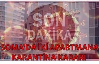 Son Dakika..! Soma İlçesinde 2 Apartman İçin Karantina...