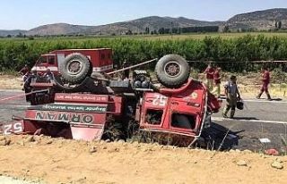 Yangına giden arazöz devrildi 2 itfaiye eri şehit...
