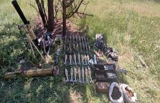 Kuzey Irak’ta PKK’ya ait çok sayıda silah ele...