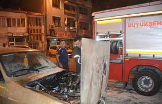 Demirci'de gece yarısı yangın paniği! LPG'li...