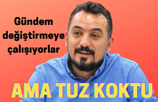 Gündem değiştirmeye çalışıyorlar ama tuz koktu
