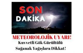 SON DAKİKA! Kuvvetli Gök Gürültülü Sağanak...