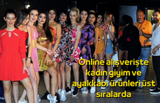 Online alışverişte kadın giyim ve ayakkabı ürünleri...