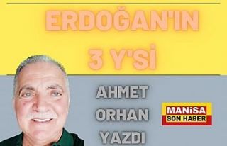 Erdoğan'ın 3Y'si / Ahmet Orhan Yazdı...
