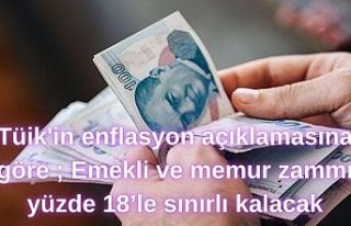 Tüik'in enflasyon açıklamasına göre ; Emekli...